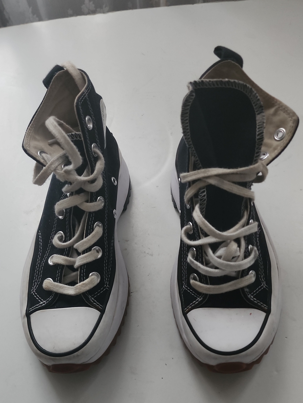 Converse Kids Black and White High-Top Canvas Sneakers